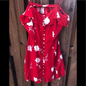 Red Floral dress